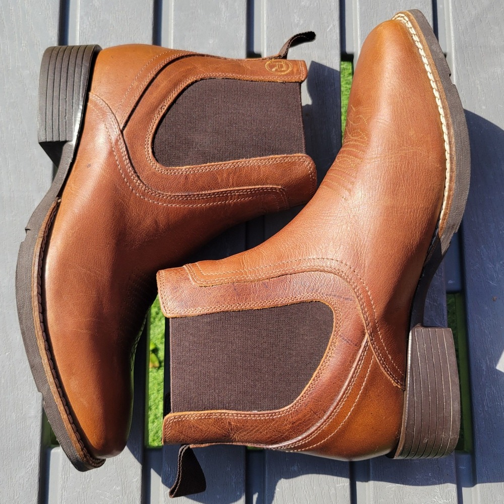 Roper Mens Magnum Chelsea Boots 8.5D Square Toe